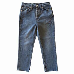 Levi’s Wedgie Straight Women’s Jeans Dark wash Grey Size 28